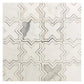 Warm White 10x10 Honed Star and Cross Marble Mosaic Tile (5 pack, 3.54 sq ft/case) - Sample