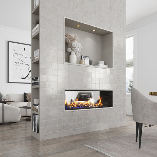 White 4x4 Glossy Matte Subway Ceramic Tile (50 pack, 5.38 sq ft/case) - Sample
