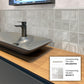 Beige 2.5x8 Glossy Matte Subway Ceramic Tile (38 pack, 5.38 sq ft/case) - Sample