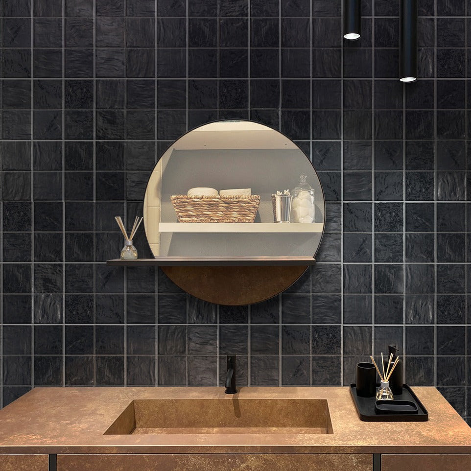4x4 Black Tile
