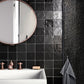 4x4 Black Honed Tile
