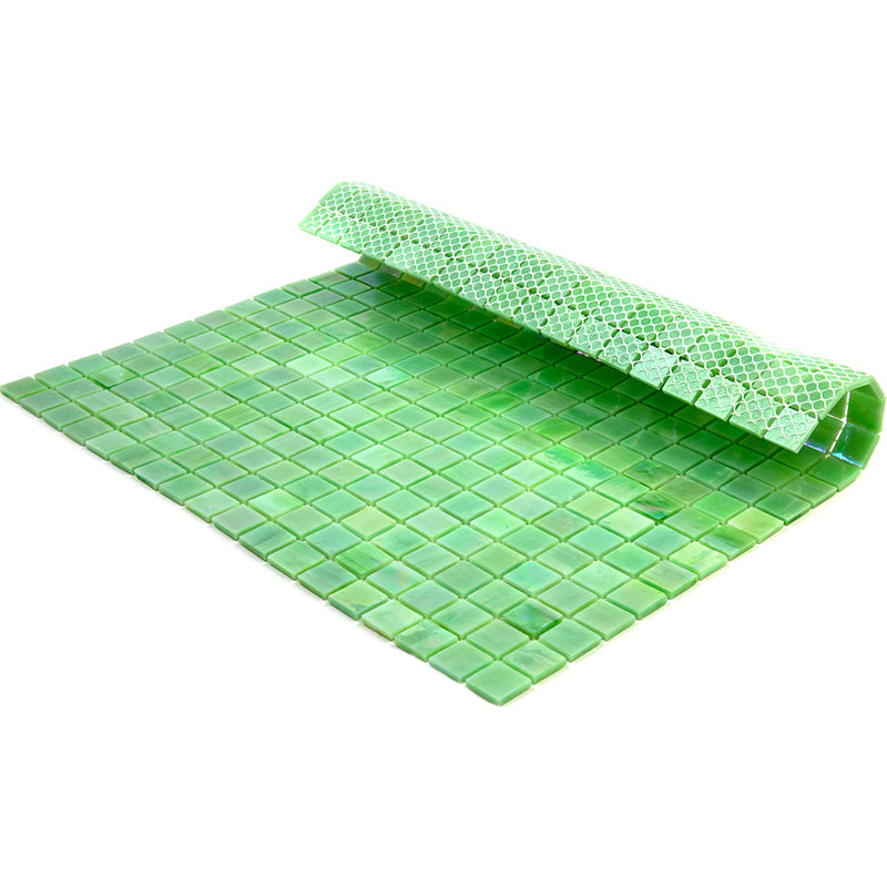 20-pack Skosh 11.6 in. x 11.6 in. Glossy British Racing Green Glass Mosaic Wall and Floor Tile (18.69 sq ft/case)