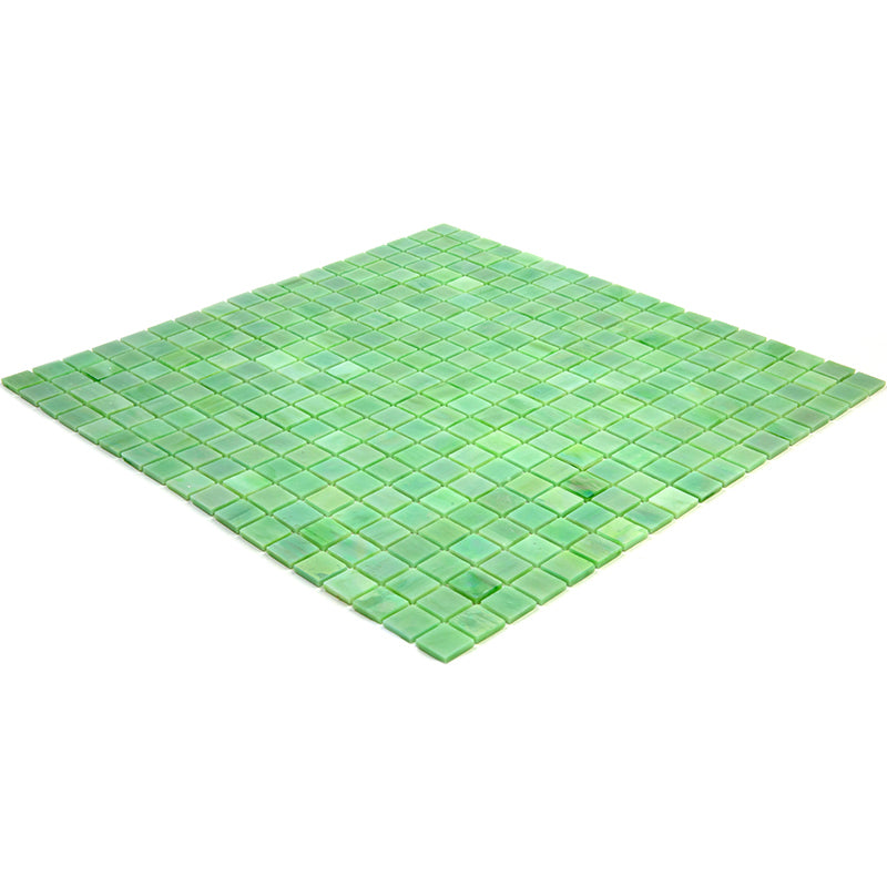 20-pack Skosh 11.6 in. x 11.6 in. Glossy British Racing Green Glass Mosaic Wall and Floor Tile (18.69 sq ft/case)