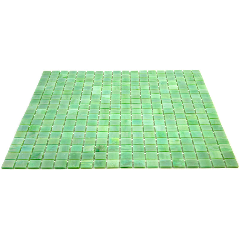 20-pack Skosh 11.6 in. x 11.6 in. Glossy British Racing Green Glass Mosaic Wall and Floor Tile (18.69 sq ft/case)