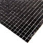 Black 12x12 Glossy Uniform Square Glass Mosaic Tile (20 pack, 18.69 sq ft/case) - Sample