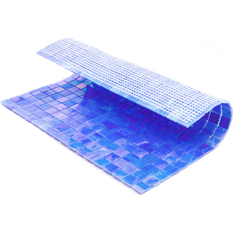 Rainbow Blue 12x12 Glossy Uniform Square Glass Mosaic Tile (20 pack, 18.69 sq ft/case) - Sample