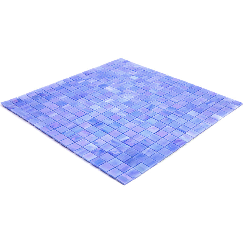 Rainbow Blue 12x12 Glossy Uniform Square Glass Mosaic Tile (20 pack, 18.69 sq ft/case) - Sample