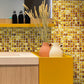 20 pack Light Bronze 12 in. x 12 in. Square Polished Natural Shell Mosaic Tile (20 sq ft/case) - Sample