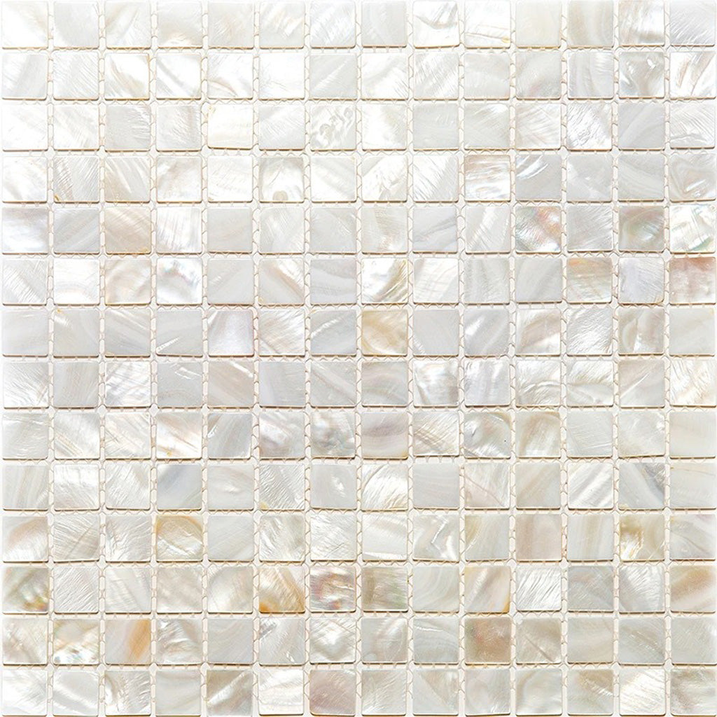 12x12 Shell White Mosaic Tile