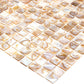 Beige 12x12 Polished Square Shell Mother of Pearl Mosaic Tile (20 pack, 20 sq ft/case) - Sample