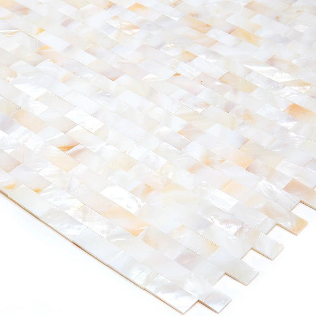 Shell White Brick Tile