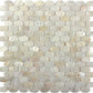 11x12 Bone White Shell Mosaic Tile