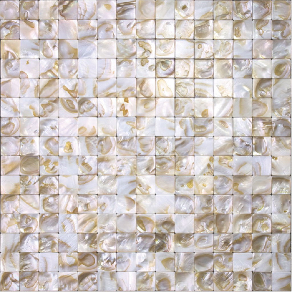 12x12 Brown Polished Natural Stone Squares Patterned Tile