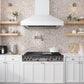 Sample - White Beige 11x11 Polished Herringbone Shell Mother of Pearl Mosaic Tile (20 pack, 16.19 sq ft/case)