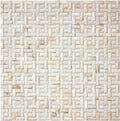 Sample - Beige White 12x12 Polished Brick Shell Mother of Pearl Mosaic Tile (20 pack, 19.0125 sq ft/case)