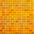 Sample - Honey Orange 12x12 Glossy Uniform Square Glass Mosaic Tile (20 pack, 20 sq ft/case)