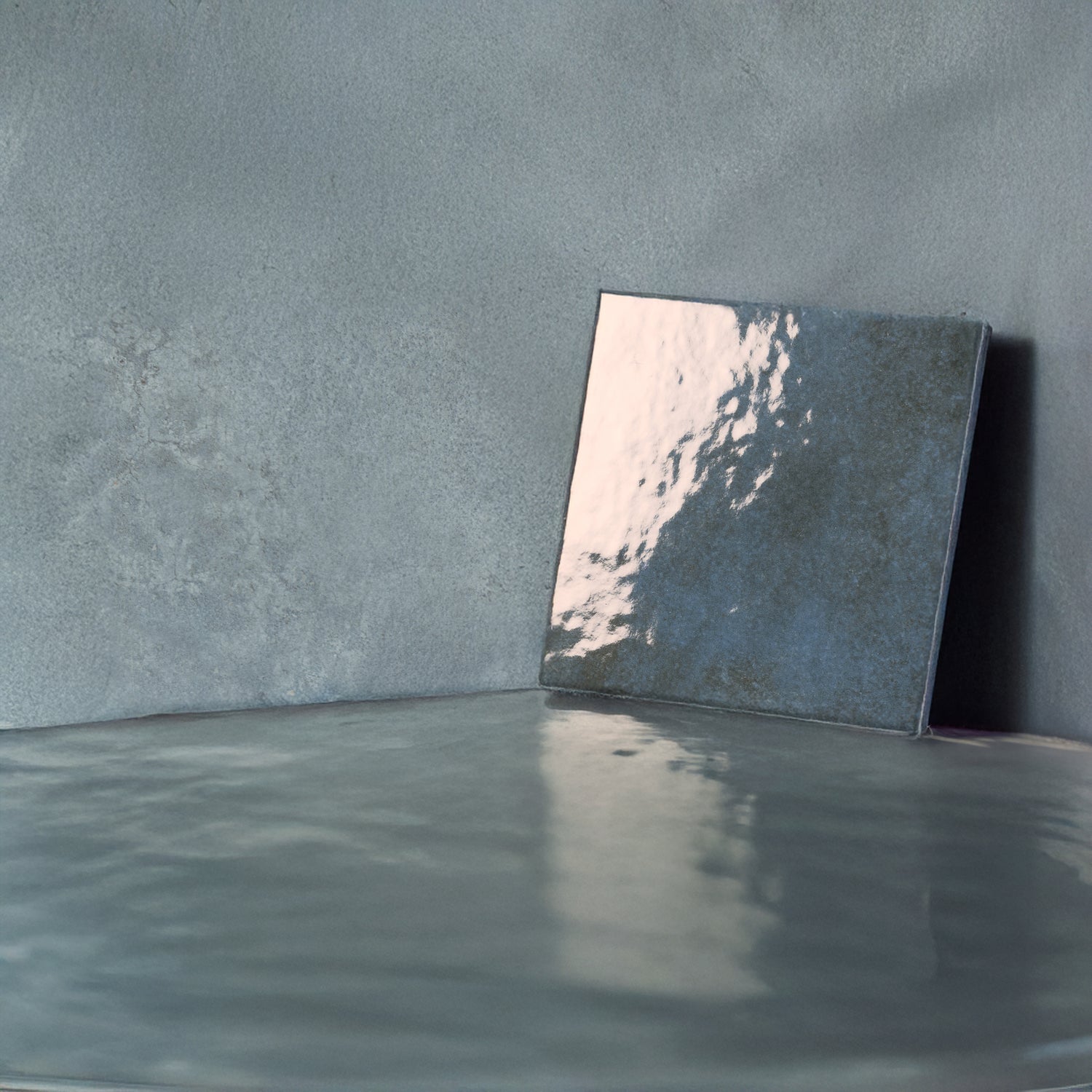 Zahara 6x6 Slate Blue Porcelain Zellige Square Wall and Floor Tile (22 Pack, 5.38 sq ft/case)