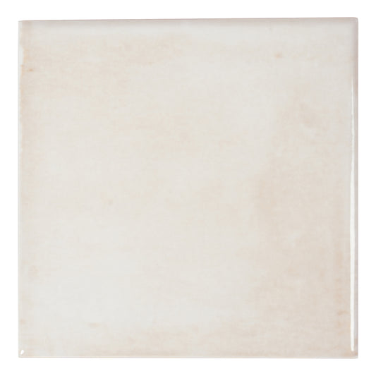 Zahara 6x6 Creamy off-white Porcelain Zellige Square Wall and Floor Tile (22 Pack, 5.38 sq ft/case)