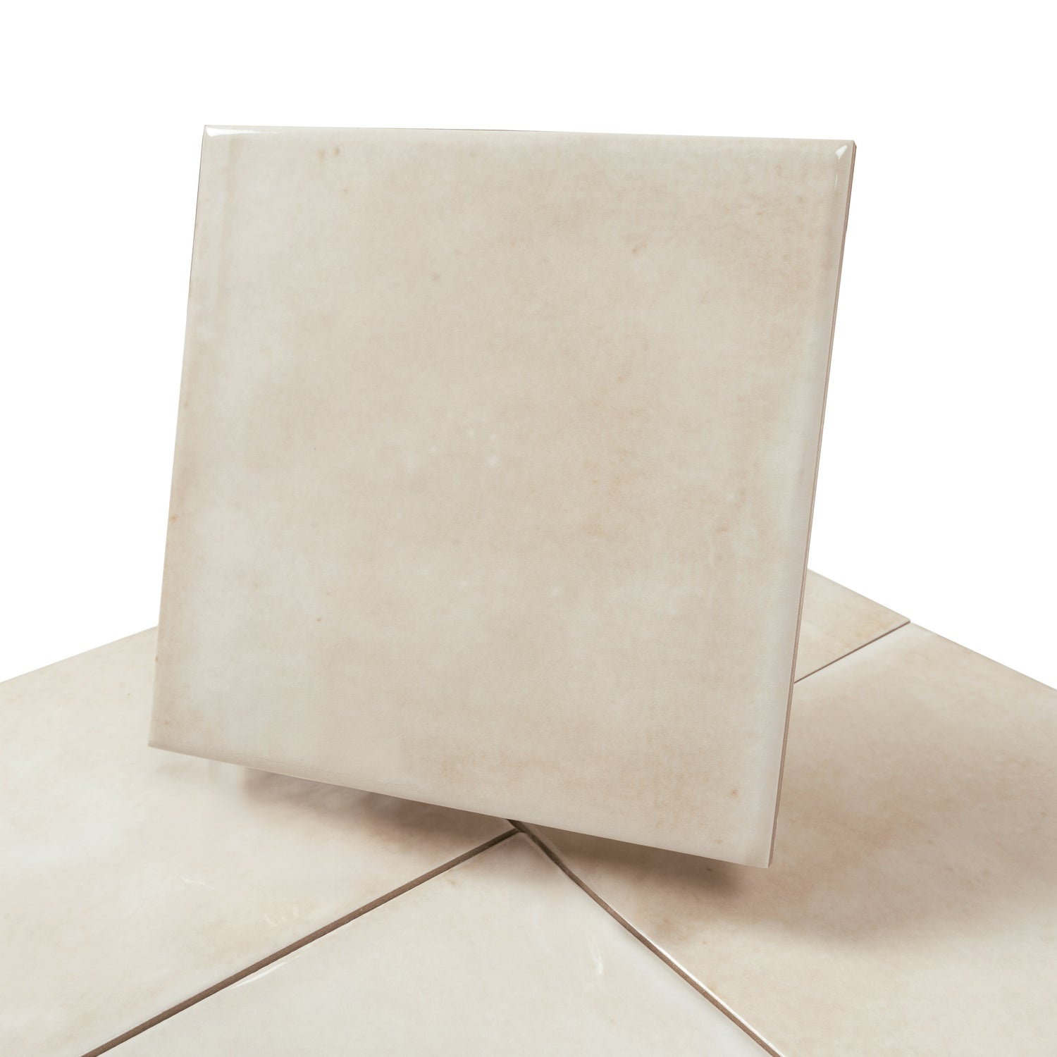 Zahara 6x6 Creamy off-white Porcelain Zellige Square Wall and Floor Tile (22 Pack, 5.38 sq ft/case) - Sample