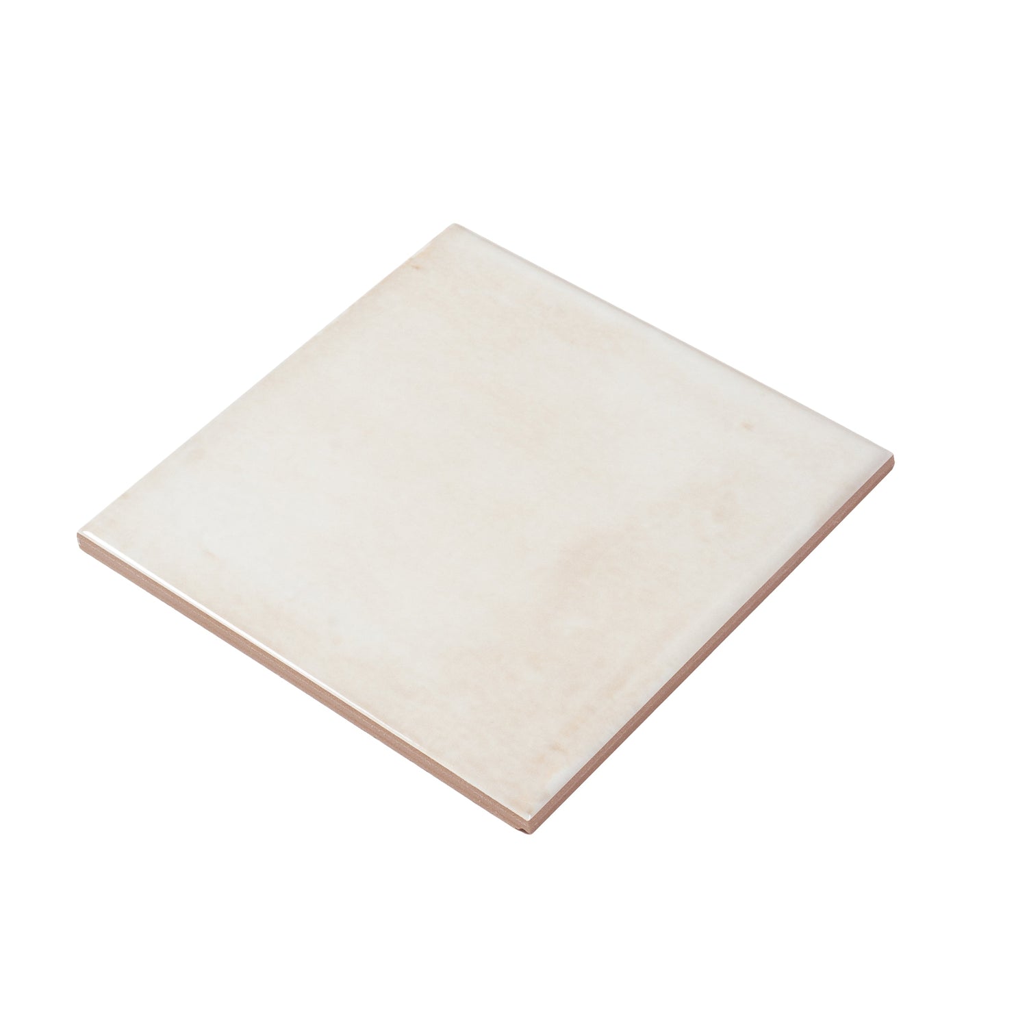 Zahara 6x6 Creamy off-white Porcelain Zellige Square Wall and Floor Tile (22 Pack, 5.38 sq ft/case) - Sample