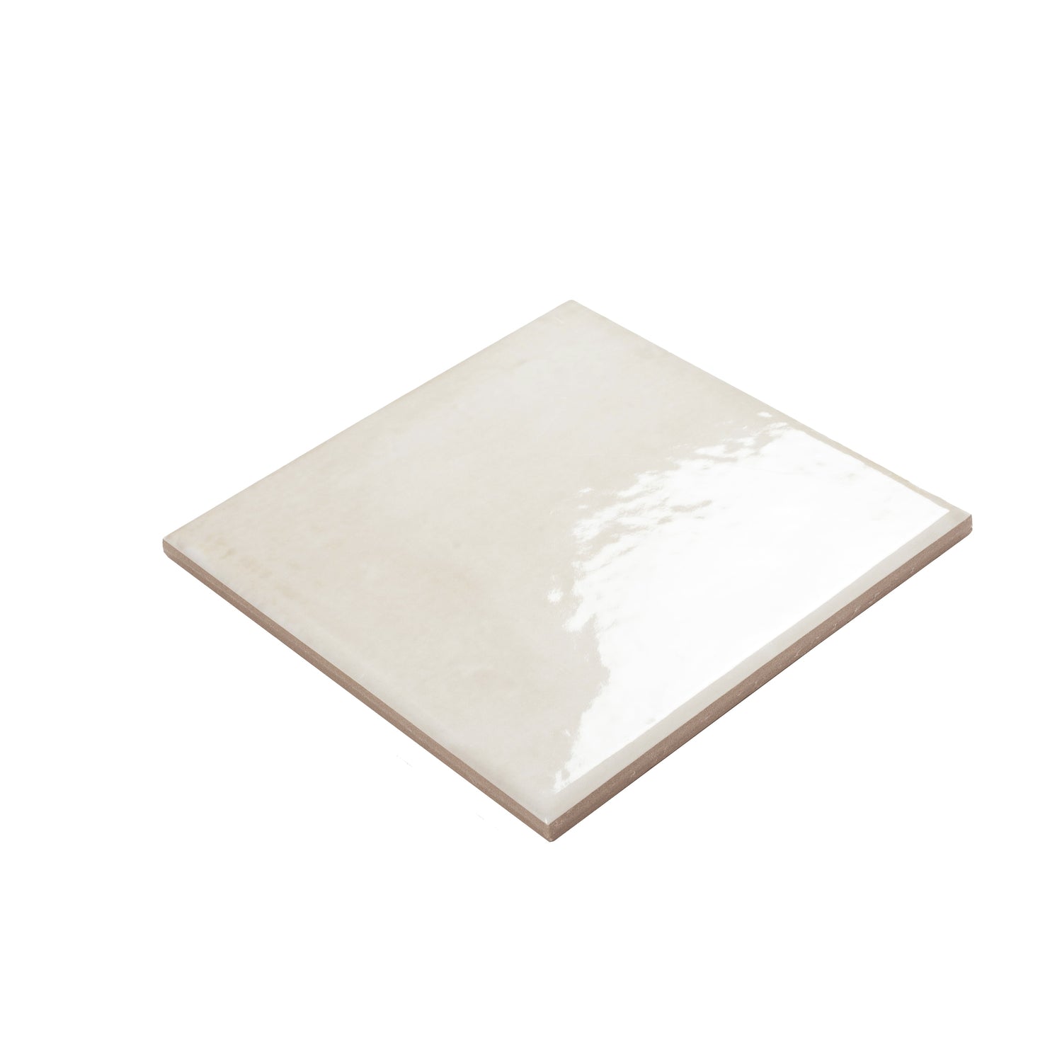 Zahara 6x6 Creamy off-white Porcelain Zellige Square Wall and Floor Tile (22 Pack, 5.38 sq ft/case) - Sample
