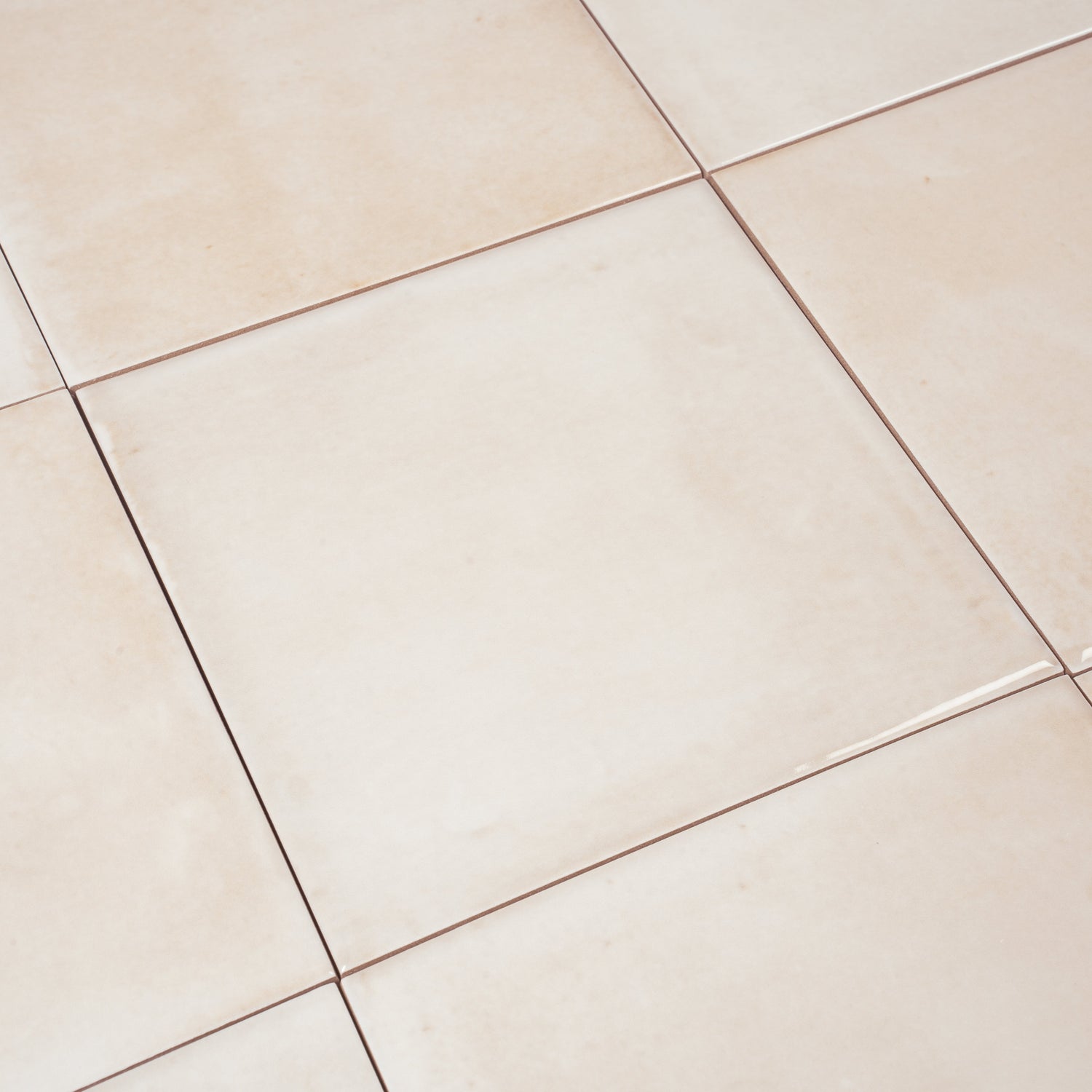 Zahara 6x6 Creamy off-white Porcelain Zellige Square Wall and Floor Tile (22 Pack, 5.38 sq ft/case) - Sample