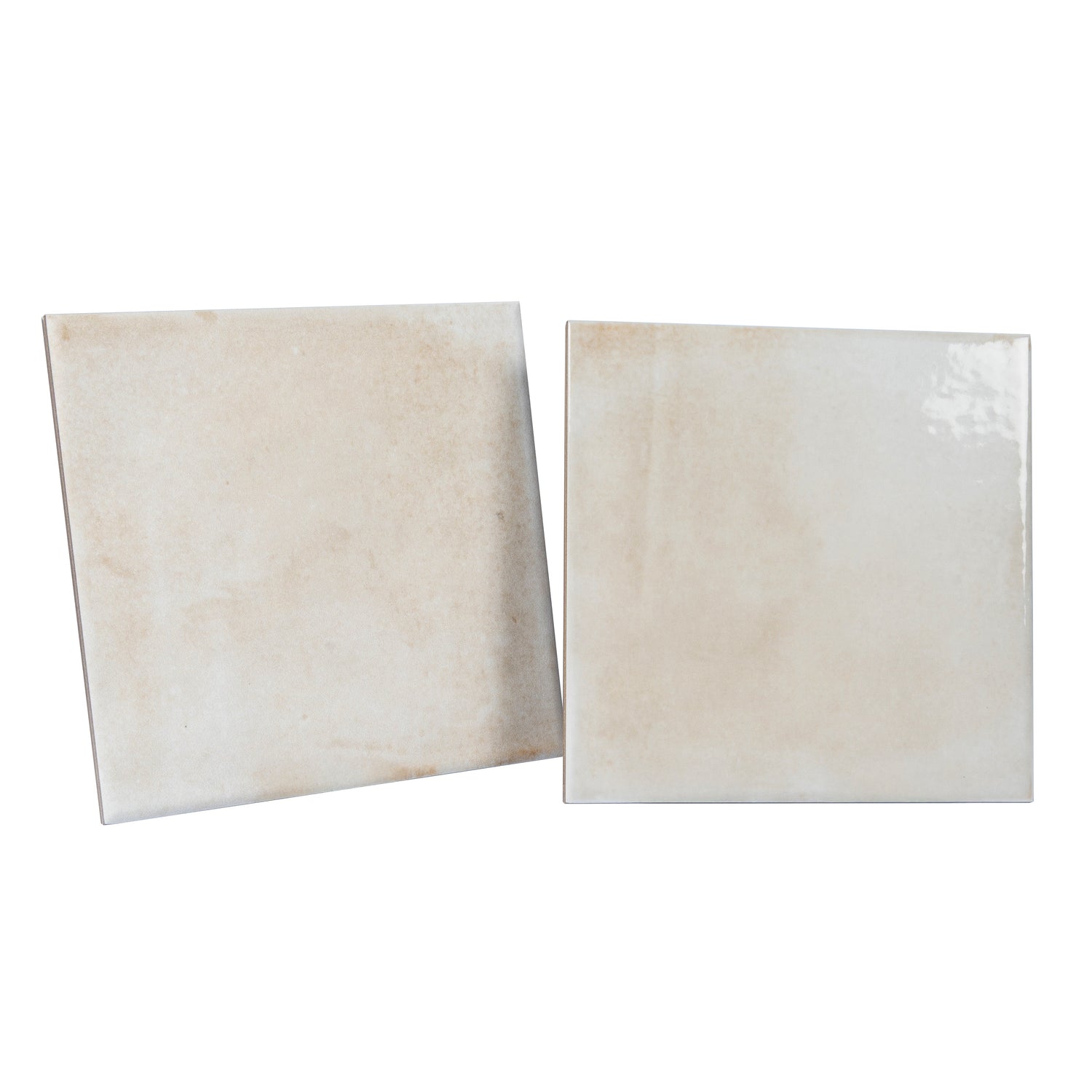 Zahara 6x6 Creamy off-white Porcelain Zellige Square Wall and Floor Tile (22 Pack, 5.38 sq ft/case) - Sample