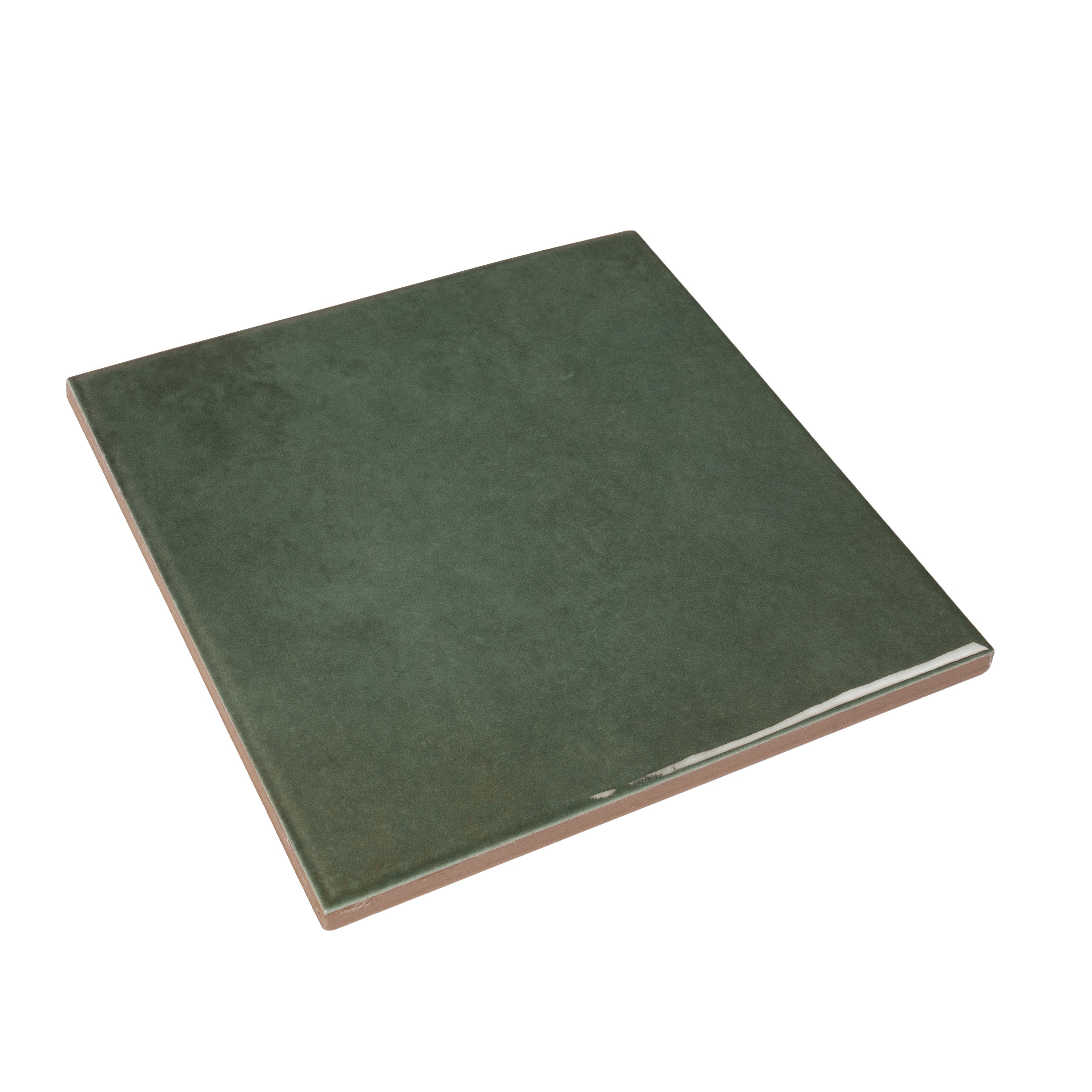 Moss Green 6x6 Glossy Zellige Square Porcelain Tile (22 pack, 5.38