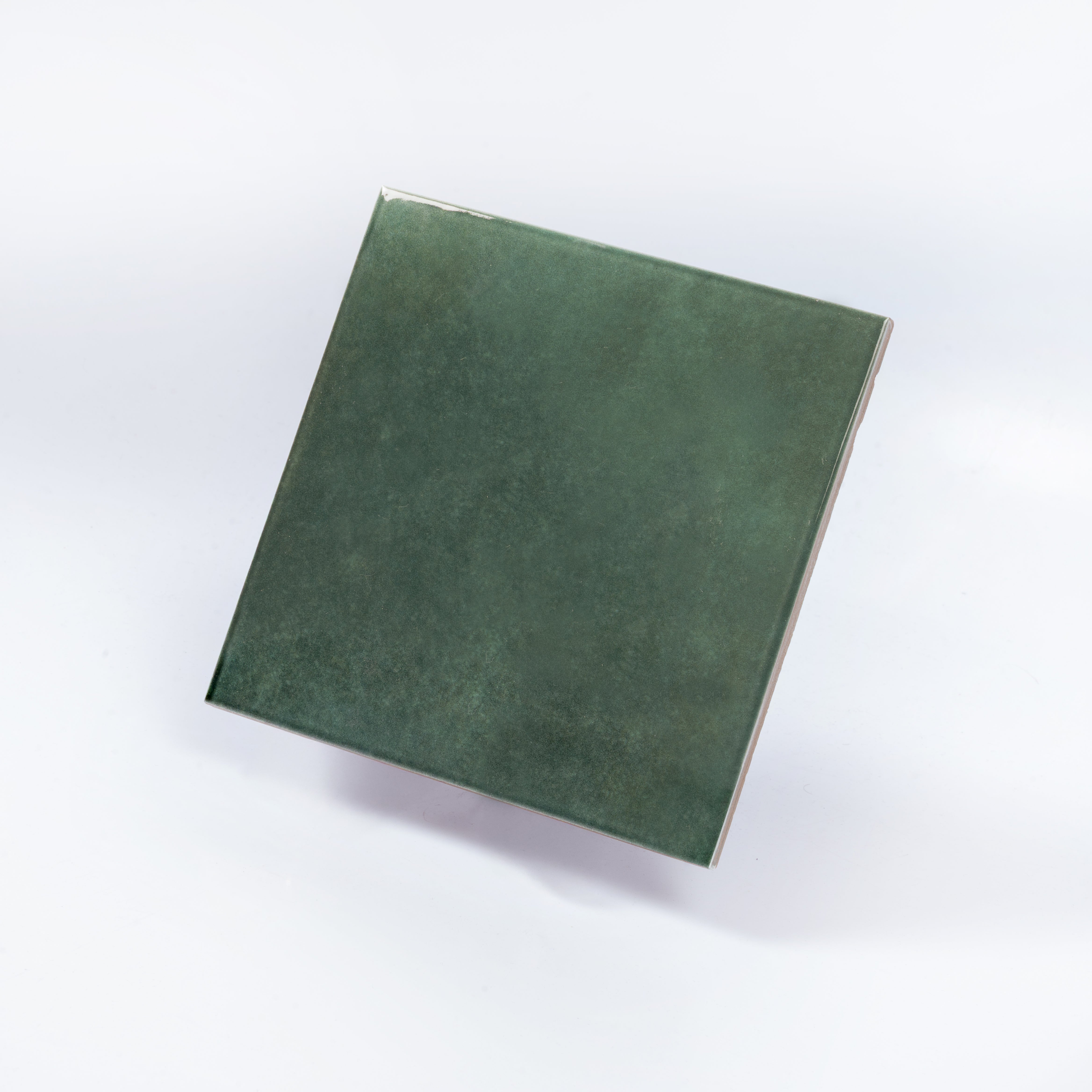 Moss Green 6x6 Glossy Zellige Square Porcelain Tile (22 pack, 5.38
