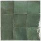 Zahara 6x6 Moss Green Porcelain Zellige Square Wall and Floor Tile (22 Pack, 5.38 sq ft/case) - Sample