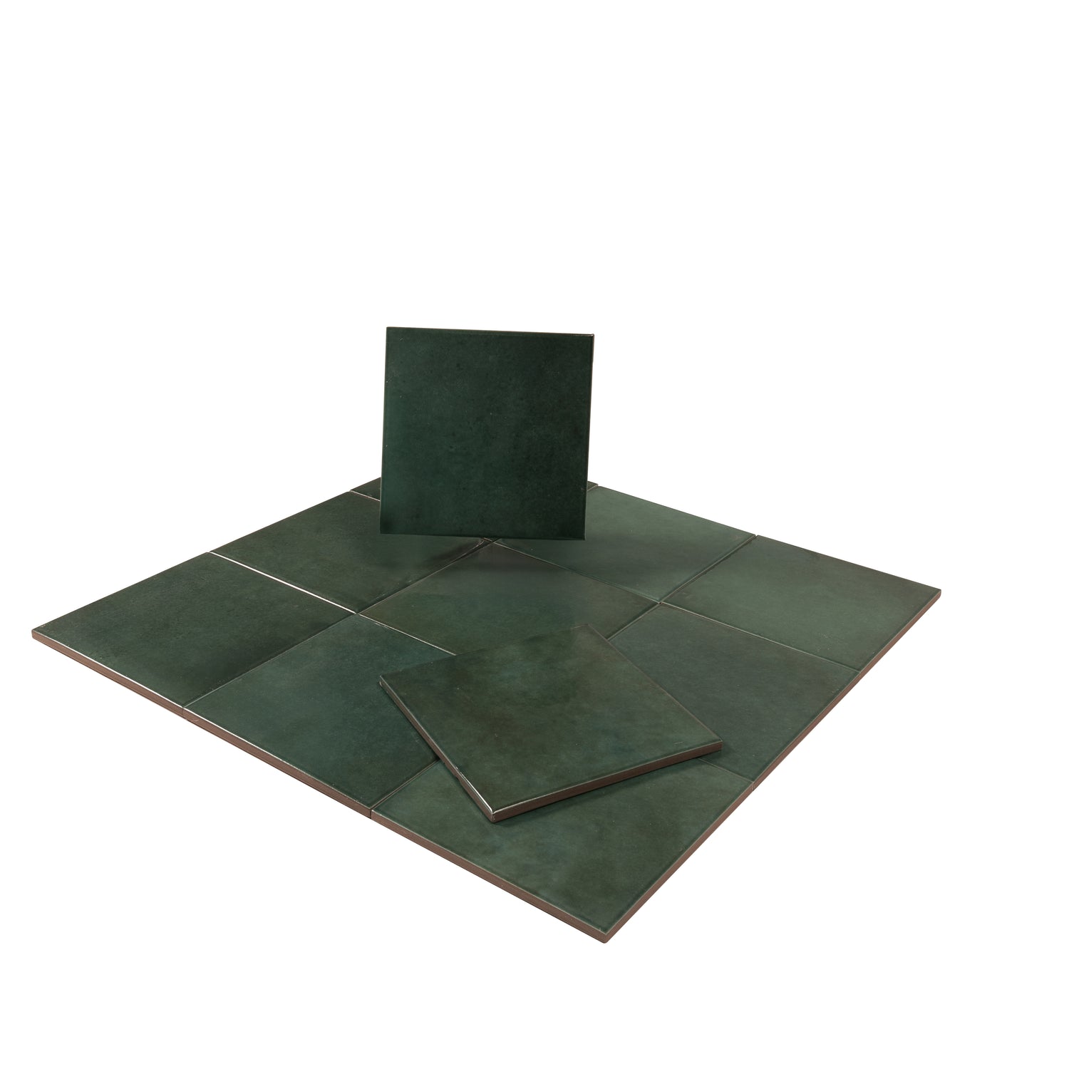 Zahara 6x6 Moss Green Porcelain Zellige Square Wall and Floor Tile (22 Pack, 5.38 sq ft/case)