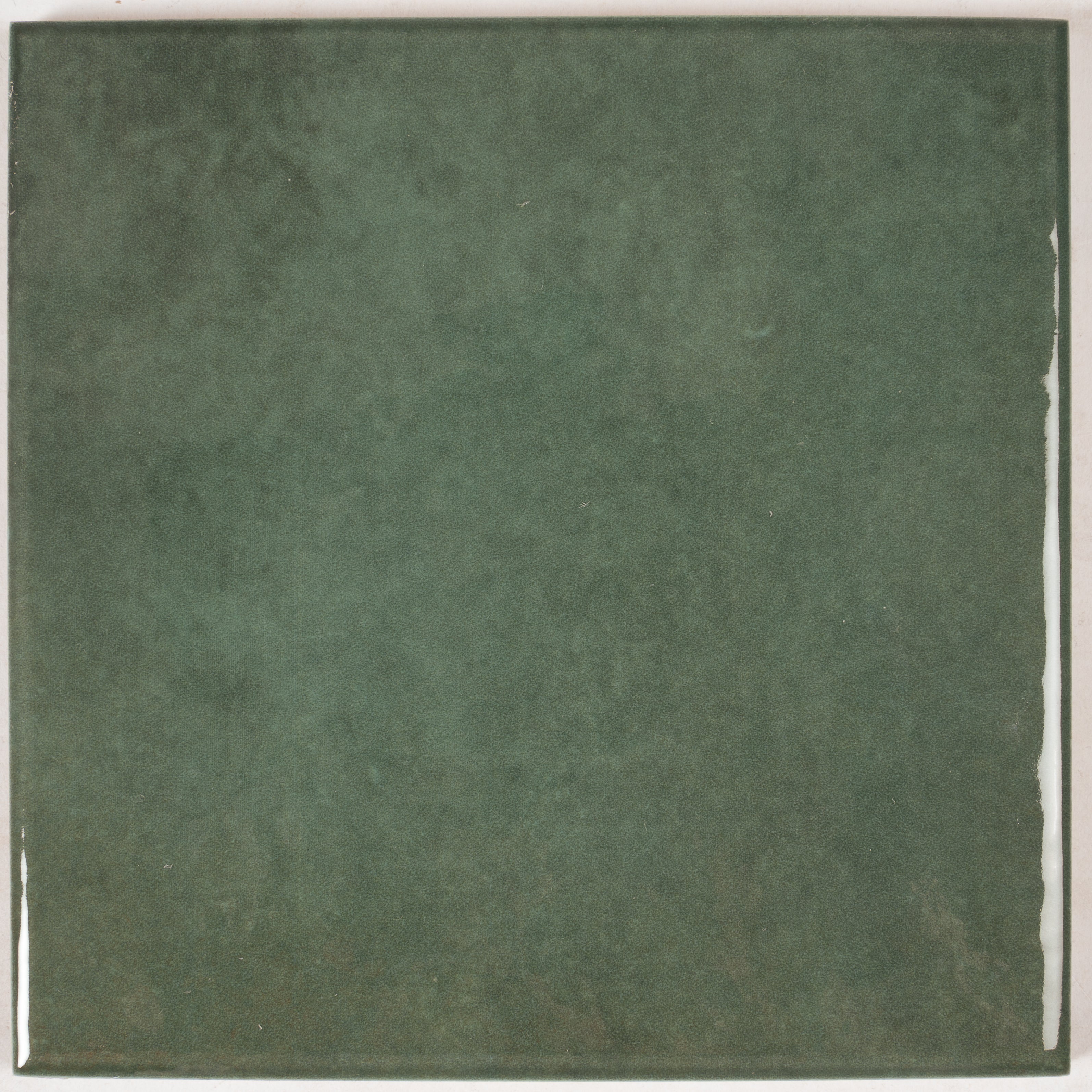 Moss Green 6x6 Glossy Zellige Square Porcelain Tile (22 pack, 5.38