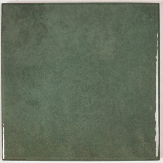 Zahara 6x6 Moss Green Porcelain Zellige Square Wall and Floor Tile (22 Pack, 5.38 sq ft/case)