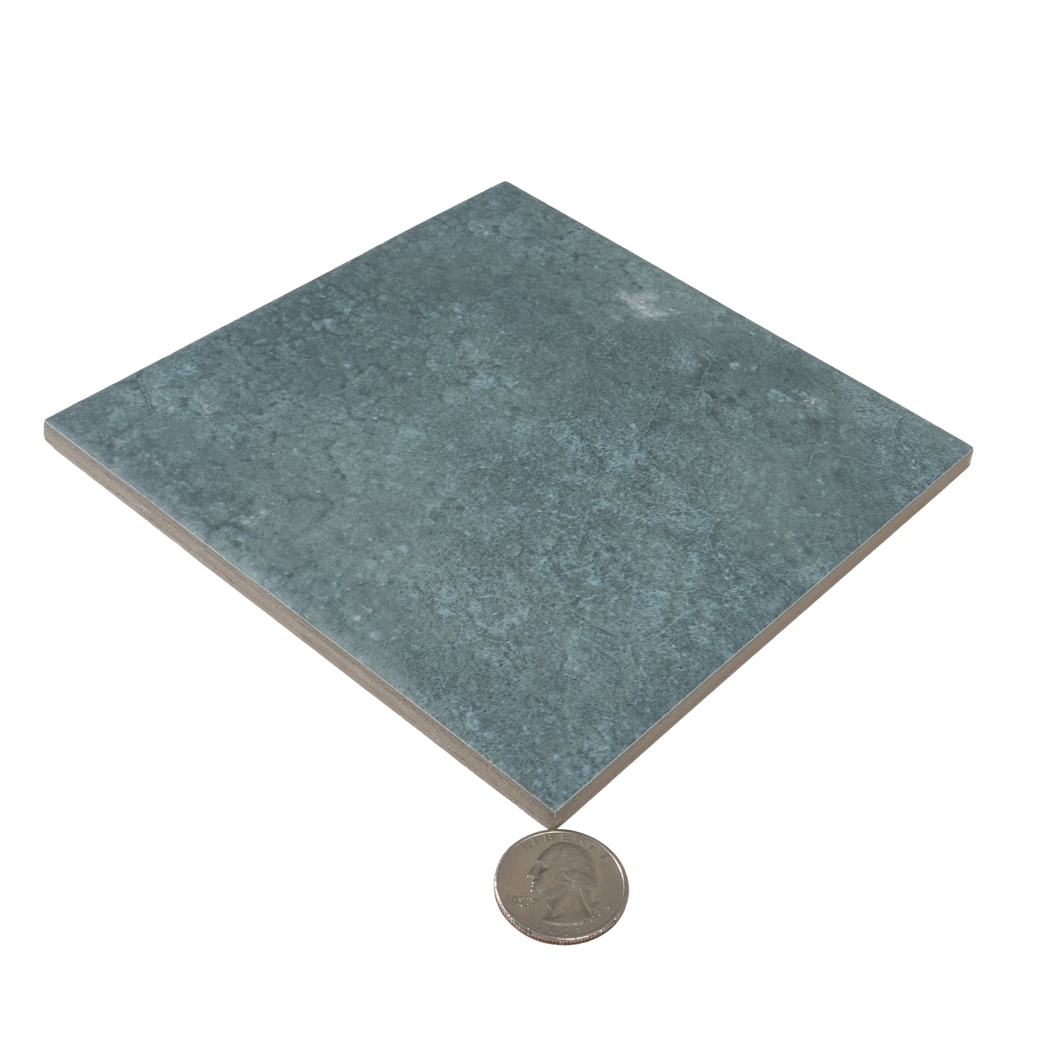 Zahara 6x6 Dusty Blue Porcelain Zellige Square Wall and Floor Tile (22 Pack, 5.38 sq ft/case)