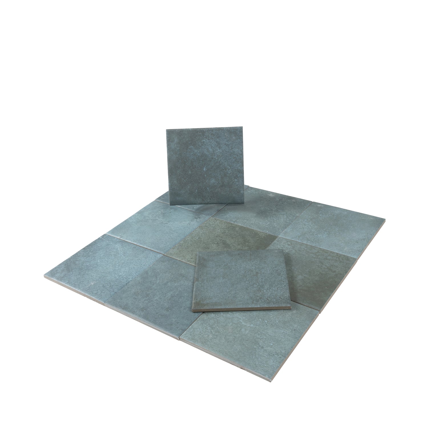 Zahara 6x6 Dusty Blue Porcelain Zellige Square Wall and Floor Tile (22 Pack, 5.38 sq ft/case)
