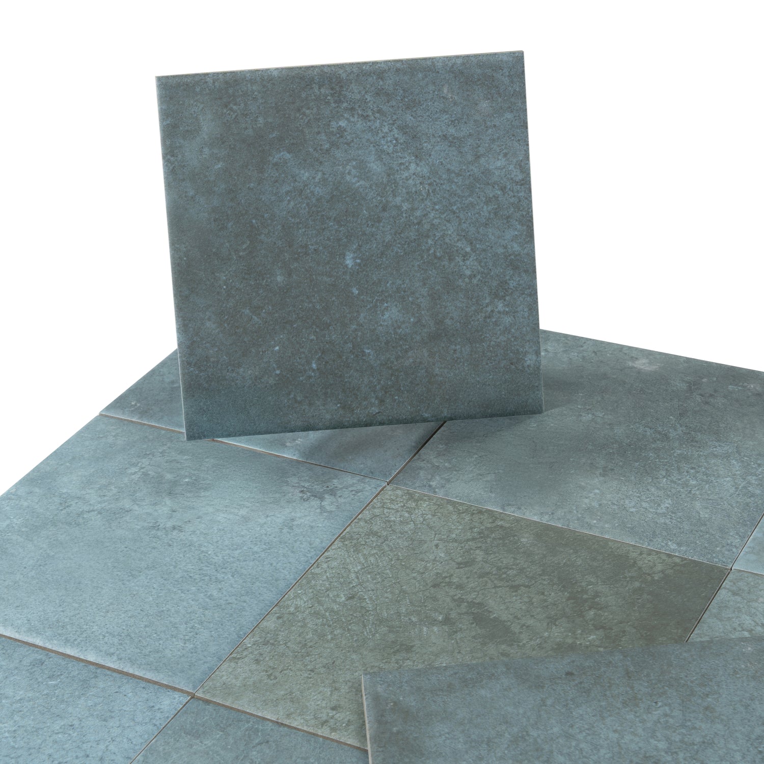 Zahara 6x6 Dusty Blue Porcelain Zellige Square Wall and Floor Tile (22 Pack, 5.38 sq ft/case)