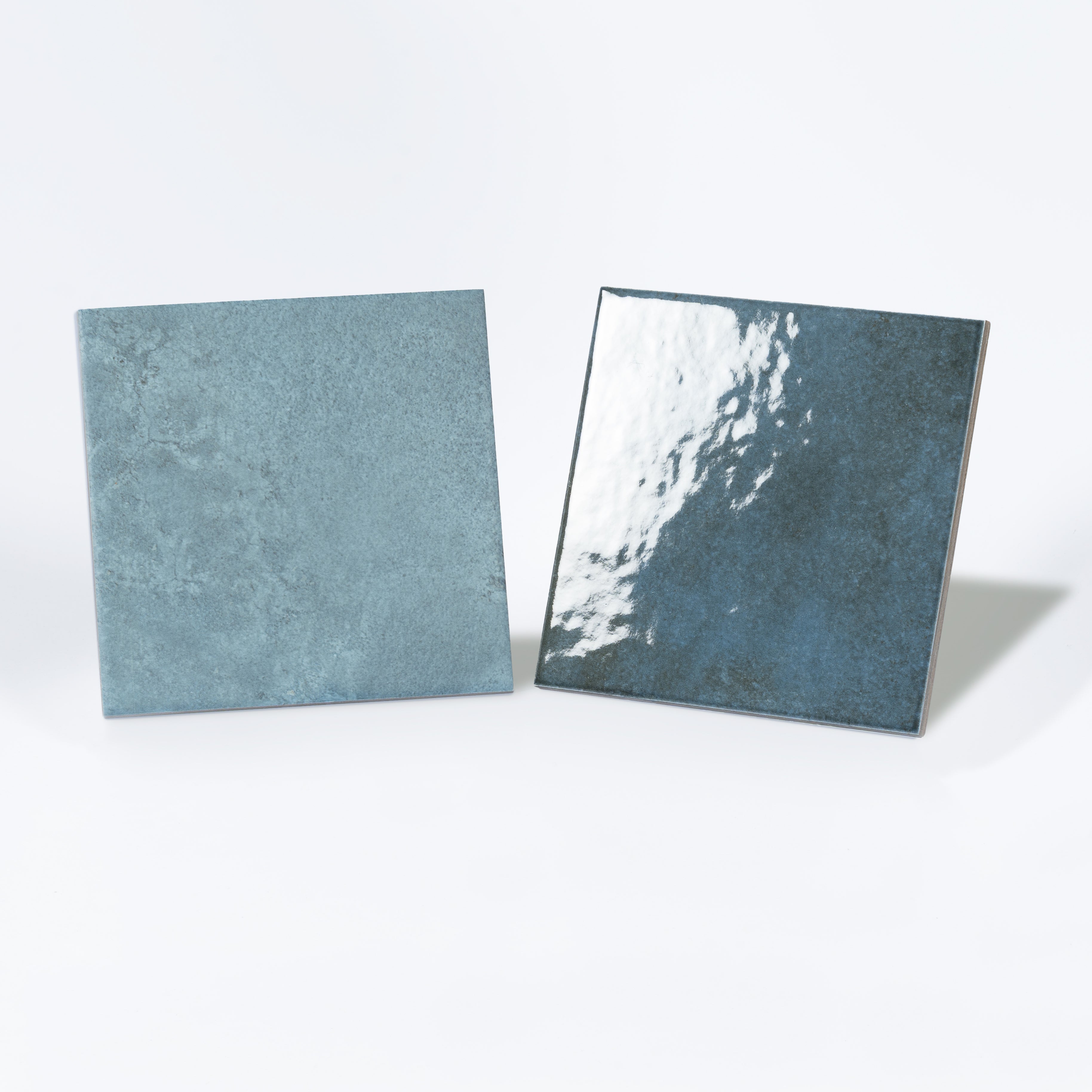 Dusty Blue 6x6 Matte Zellige Square Porcelain Tile (22 pack, 5.38