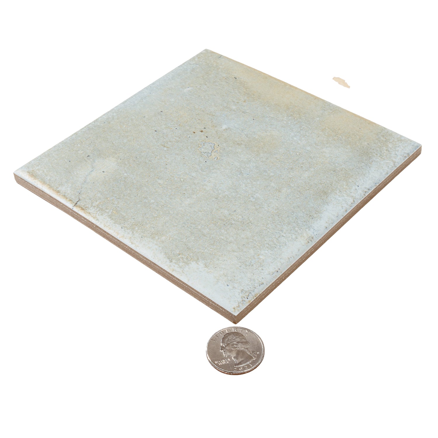 Zahara 6x6 Coastal Mist Porcelain Zellige Square Wall and Floor Tile (22 Pack, 5.38 sq ft/case) - Sample