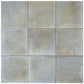 Zahara 6x6 Coastal Mist Porcelain Zellige Square Wall and Floor Tile (22 Pack, 5.38 sq ft/case)
