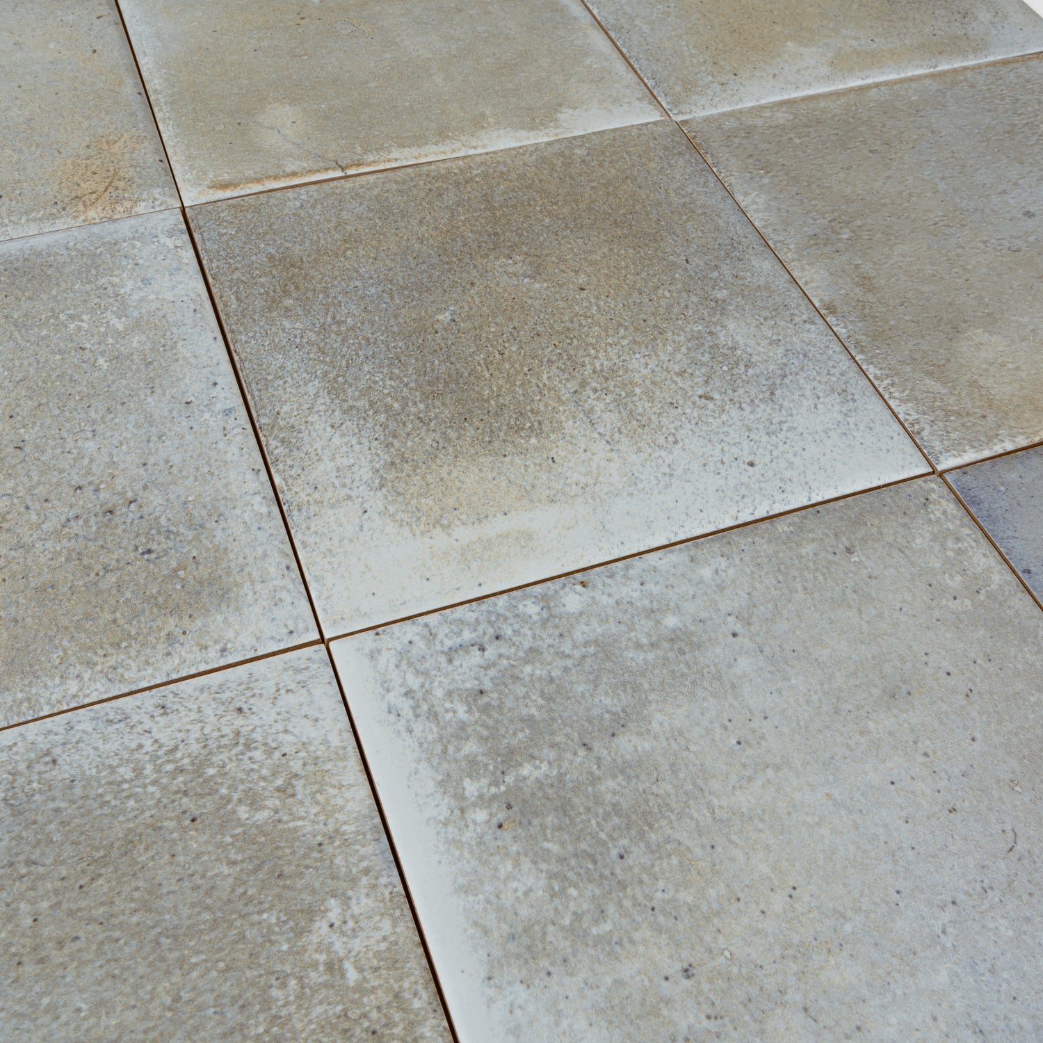 Zahara 6x6 Coastal Mist Porcelain Zellige Square Wall and Floor Tile (22 Pack, 5.38 sq ft/case)