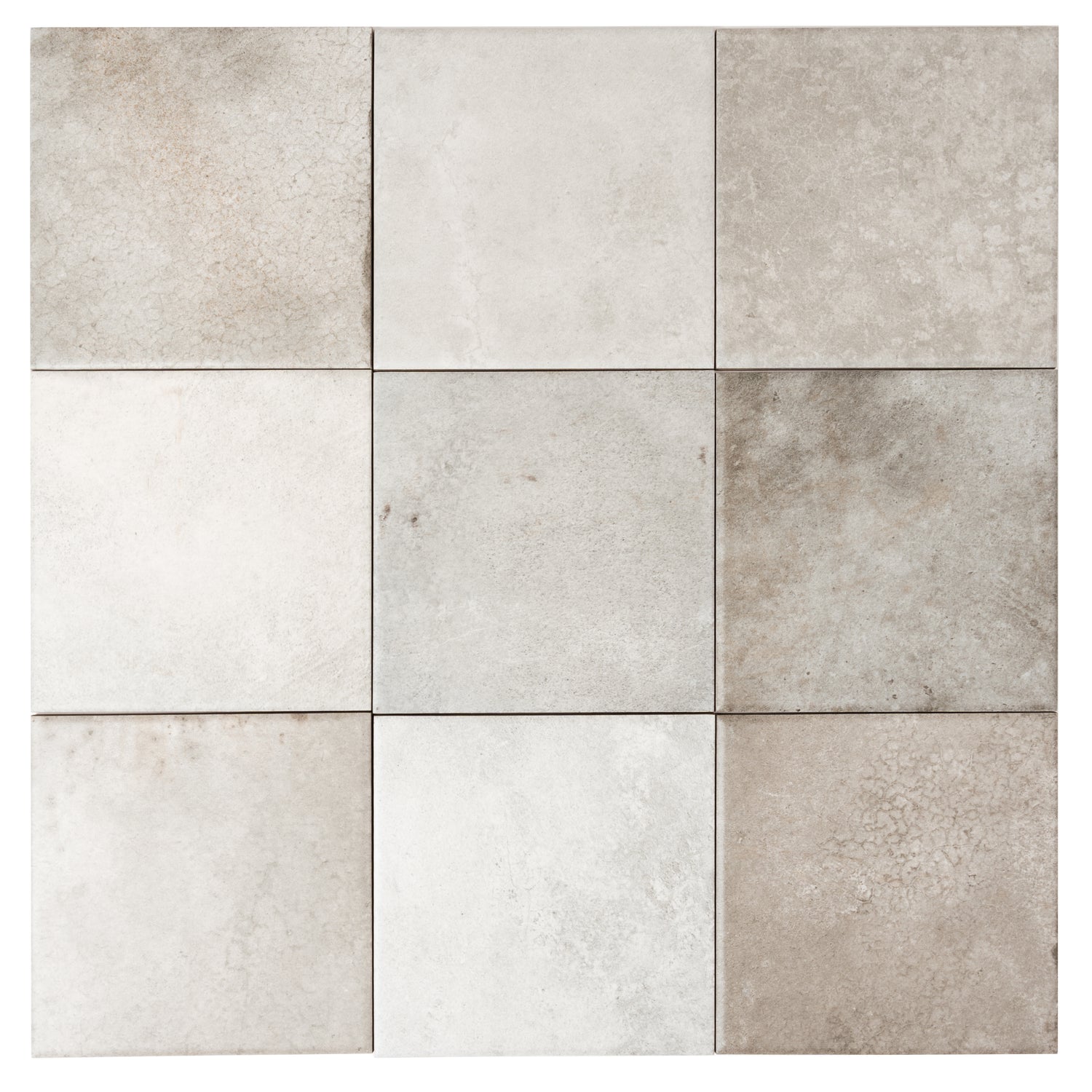 Zahara 6x6 Cool Gray Porcelain Zellige Square Wall and Floor Tile (22 Pack, 5.38 sq ft/case)