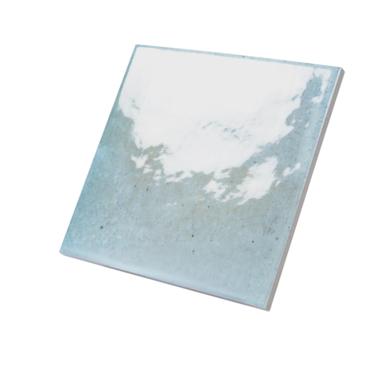 Zahara 6x6 Sky Blue Porcelain Zellige Square Wall and Floor Tile (22 Pack, 5.38 sq ft/case)
