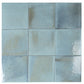 Zahara 6x6 Sky Blue Porcelain Zellige Square Wall and Floor Tile (22 Pack, 5.38 sq ft/case) - Sample