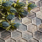 Wooden Brown 12x12 Glossy Hexagon Glass Mosaic Tile (5 pack, 4.83 sq ft/case) - Sample