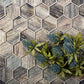 Wooden Brown 12x12 Glossy Hexagon Glass Mosaic Tile (5 pack, 4.83 sq ft/case) - Sample