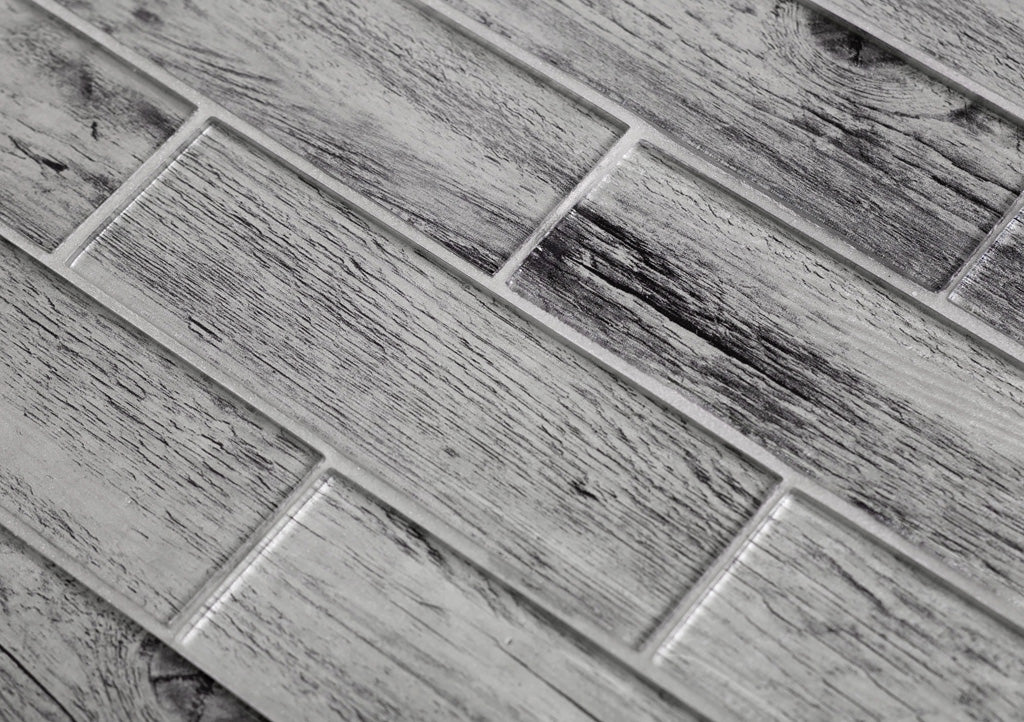 Buy Online 12x12 Light Gray Polished Glass Subway Mosaic Tile