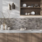 Brown 12x12 Glossy Brick Glass Mosaic Tile (5 pack, 4.83 sq ft/case)