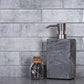 5 pack Gray 11.8 in. x 11.8 in. Polished Glass Subway Mosaic Tile (4.83 sq ft/case) - Sample