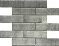 Sample - Gray 12x12 Glass Glossy Mosaic Tile (5 pack, 4.83 sq ft/case)