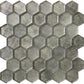 12x12 Gray Hexagon Mosaic Tile